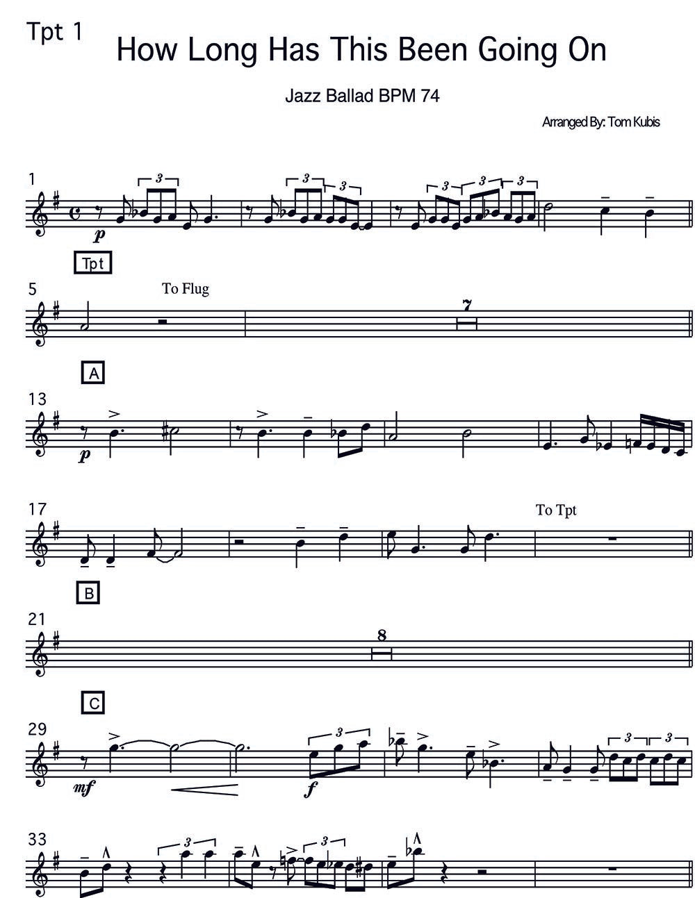 How Long Has This Been Going On Trumpet solo