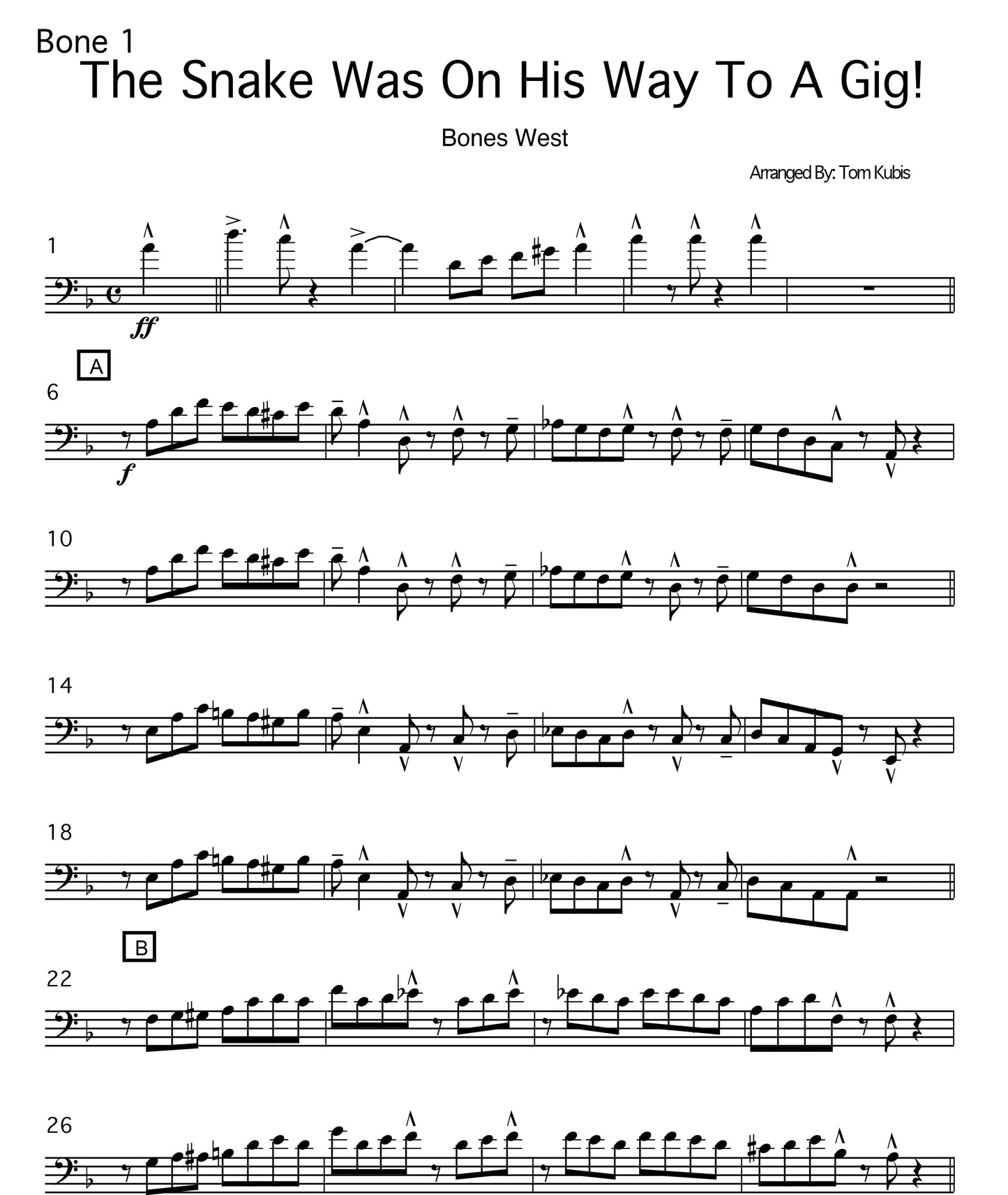 The Snake Was On His Way To A Gig