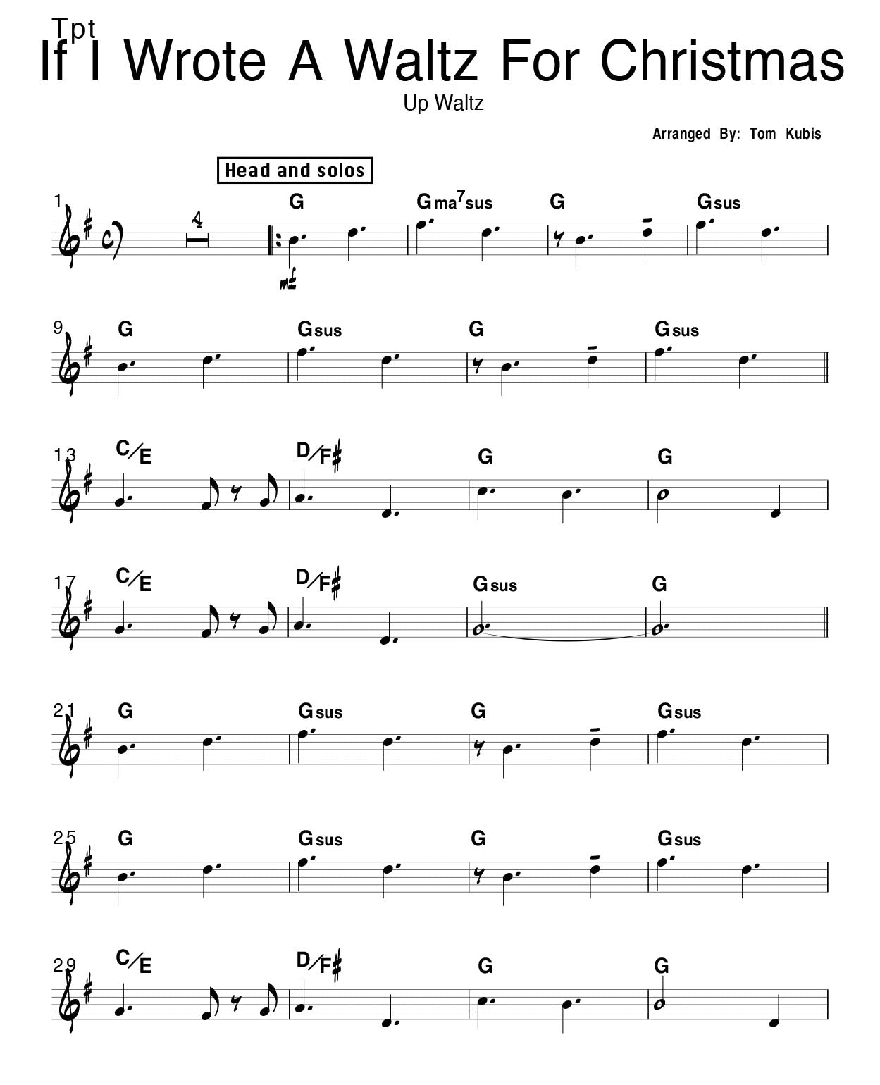 If I Wrote A Waltz For Christmas
