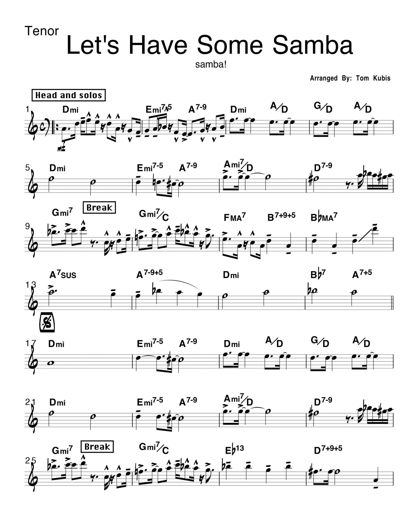 Let's Have Some Samba
