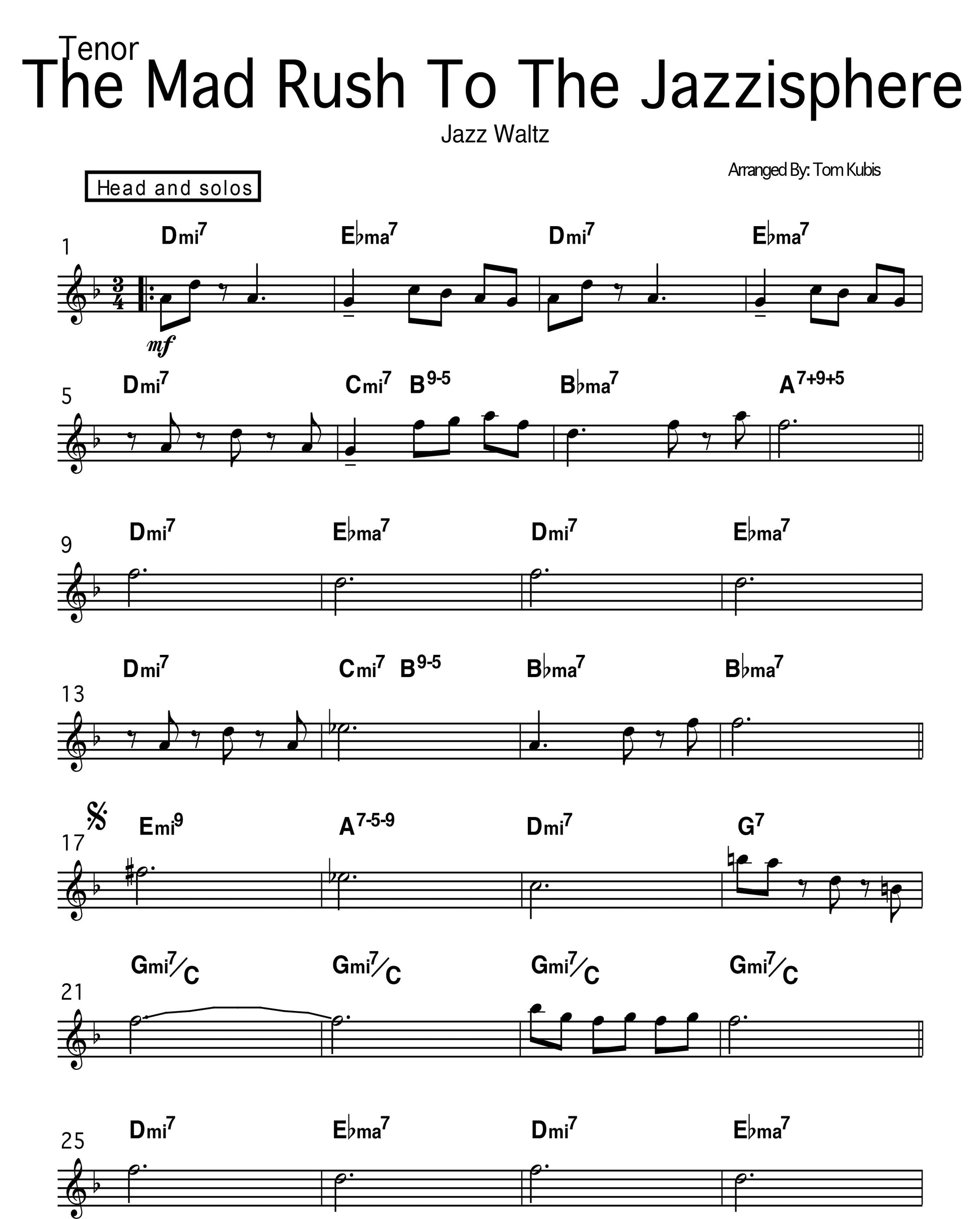 The Mad Rush To The Jazzisphere