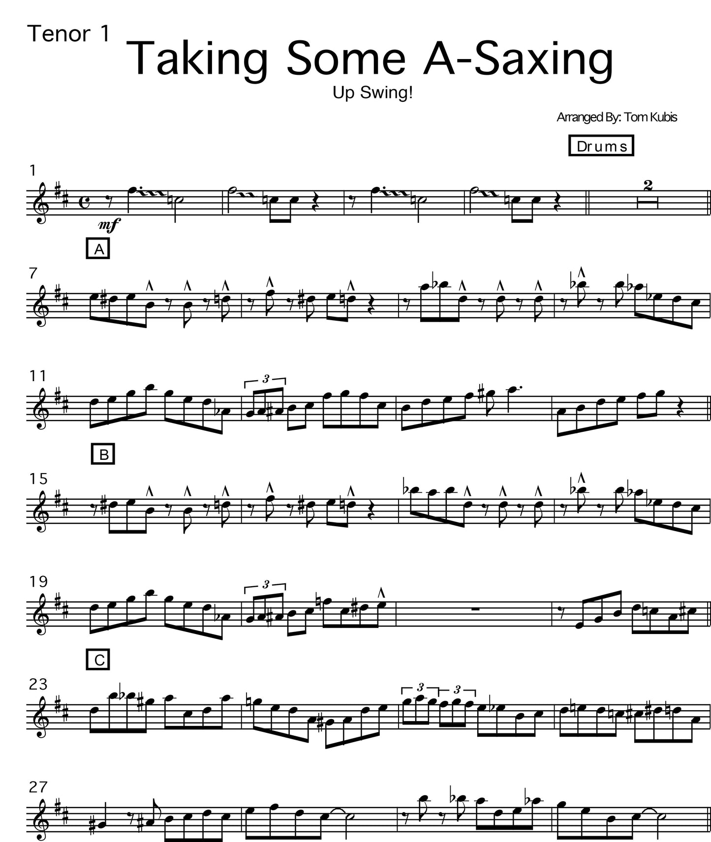 Taking Some A-Saxing