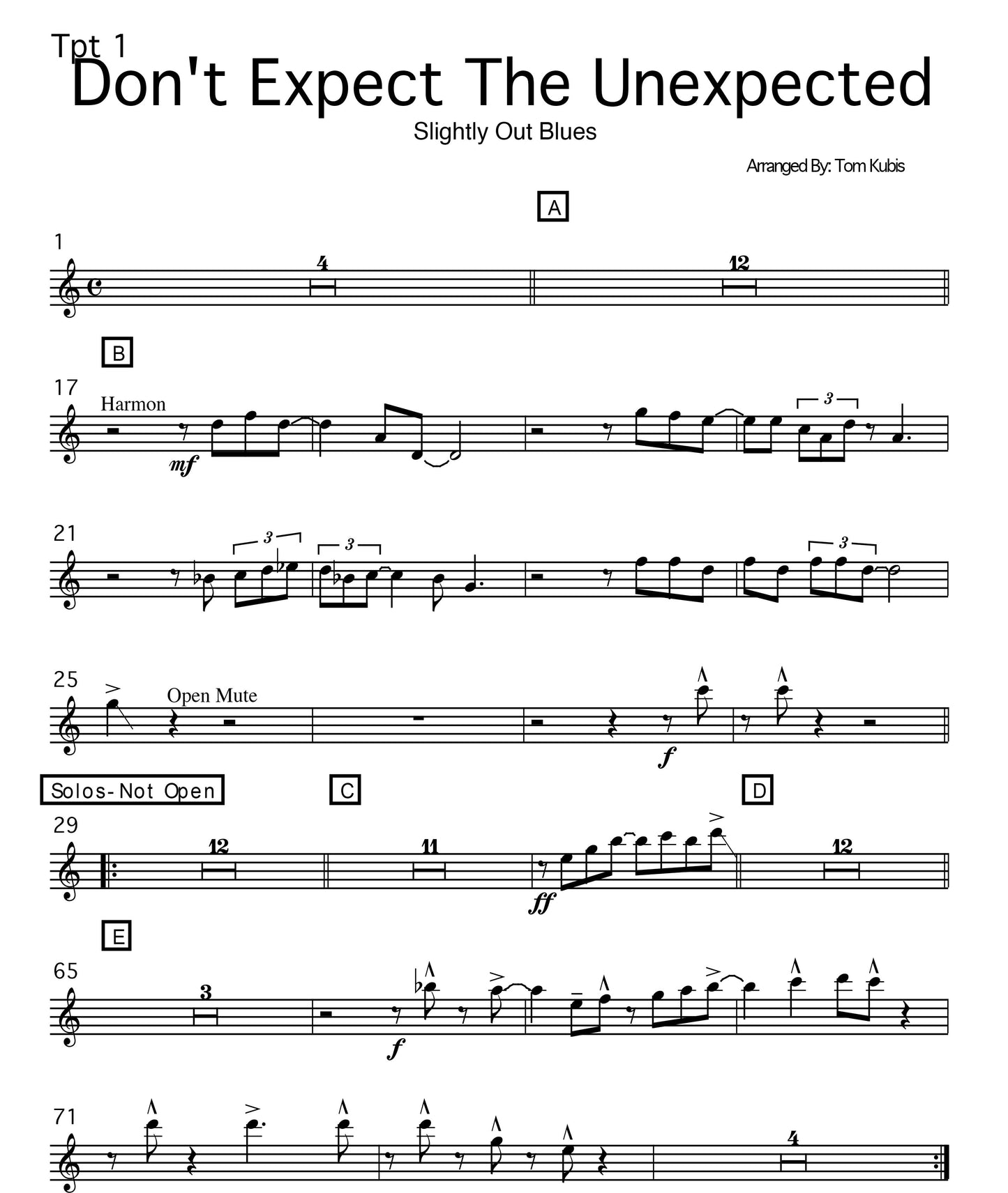 Don't Expect The Unexpected