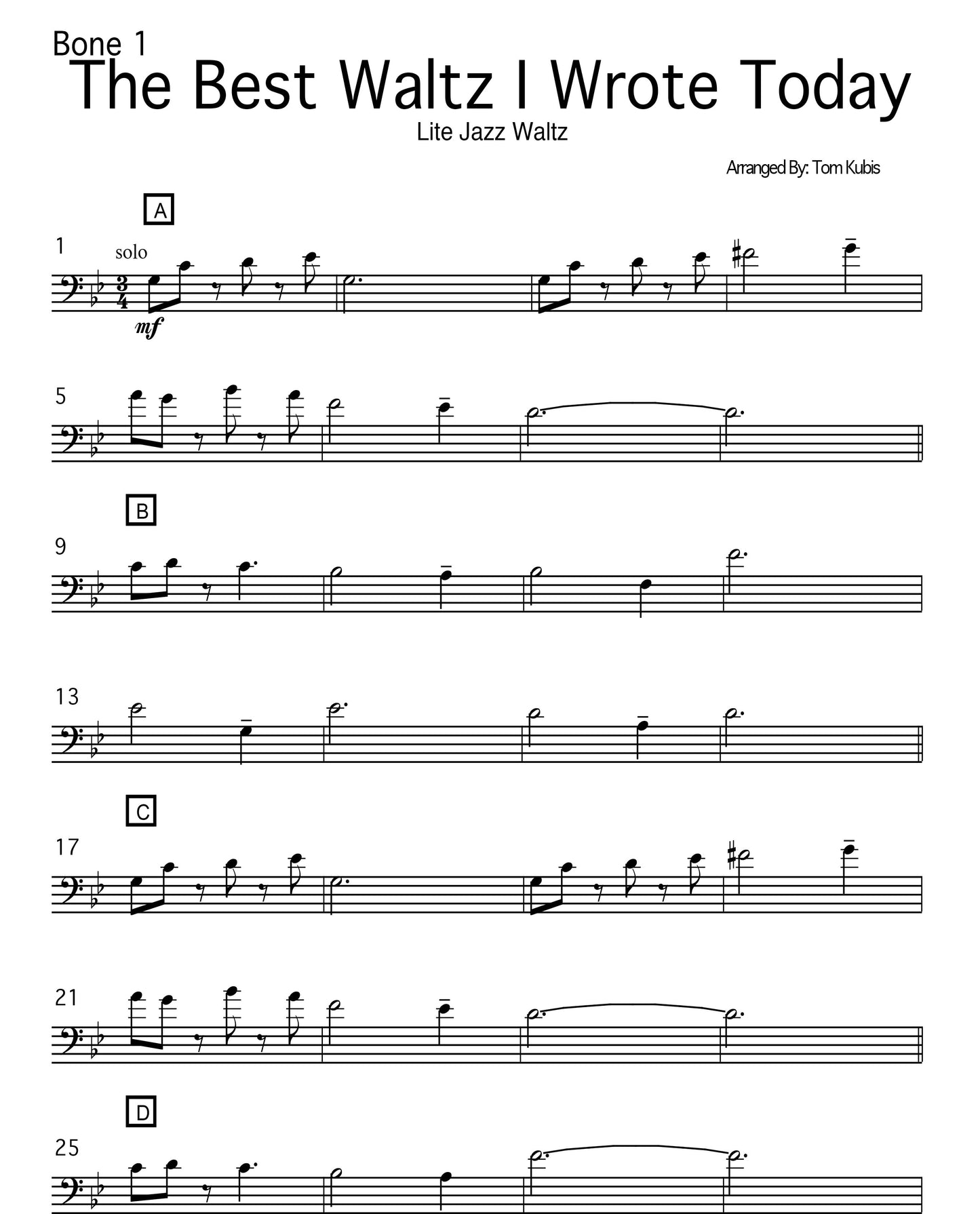 The Best Waltz I Wrote Today