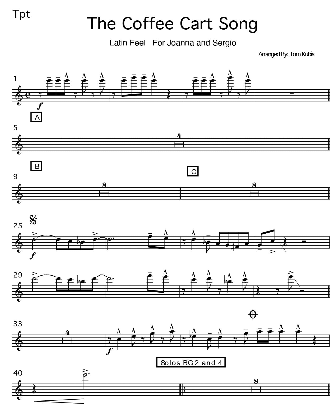 The Coffee Cart Song