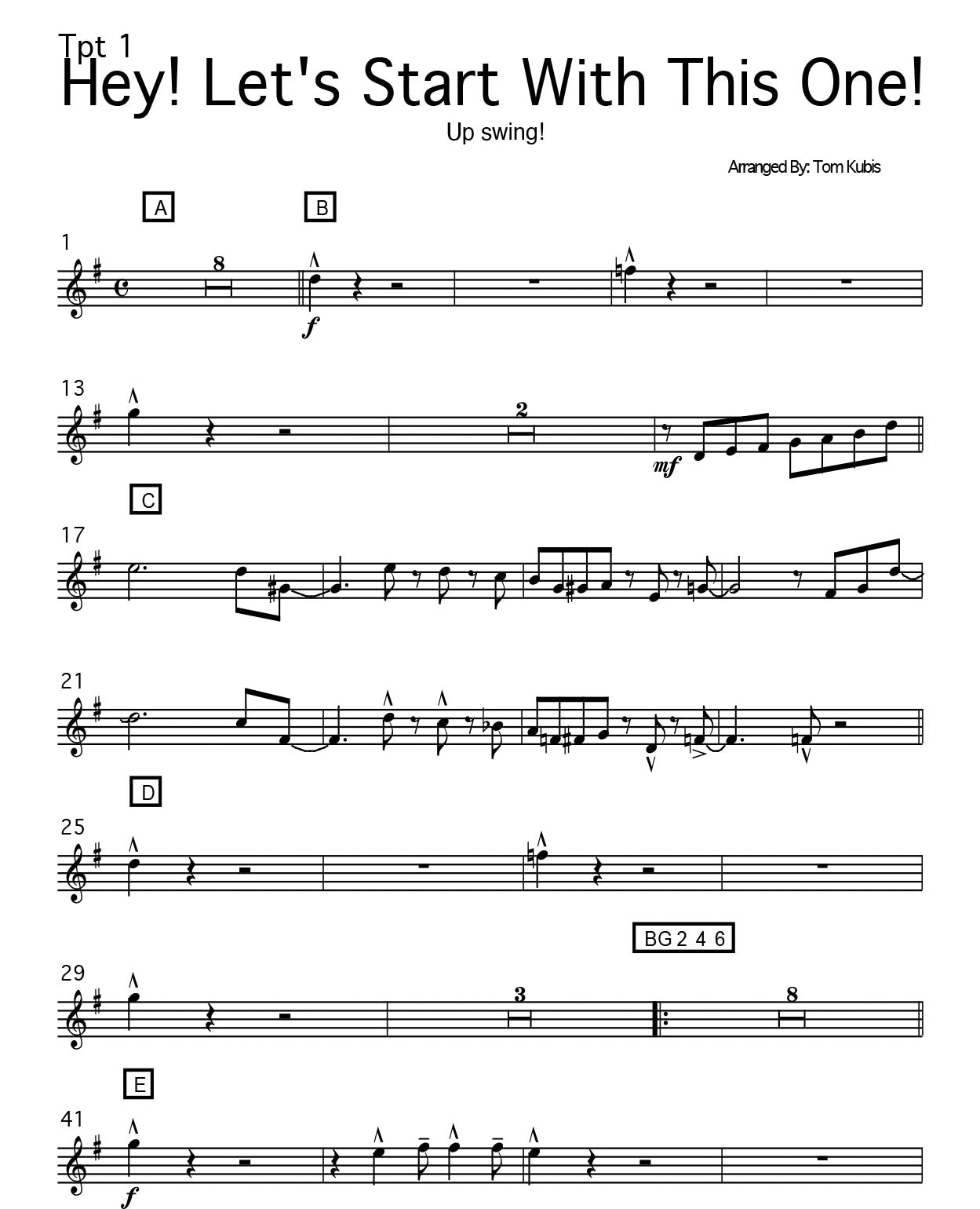 Hey Let's Start With This One