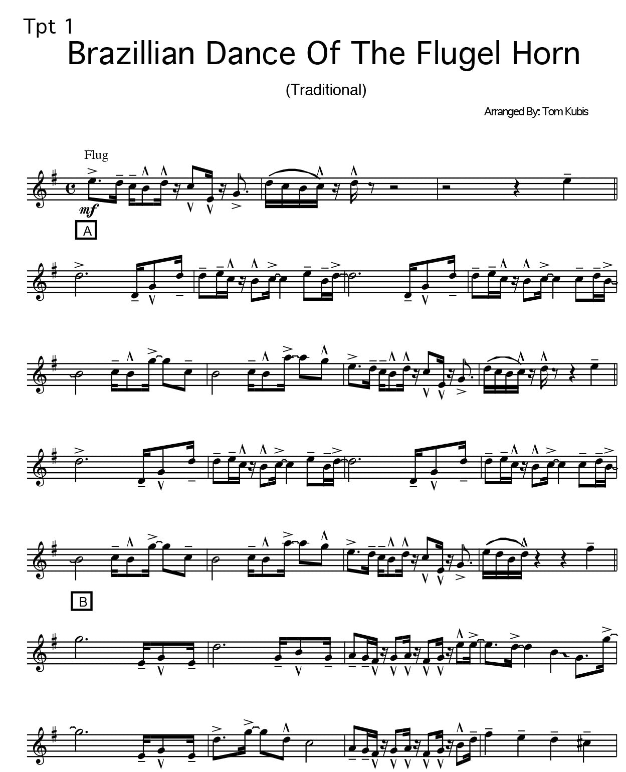 Brazillian Dance Of The Flugel Horns