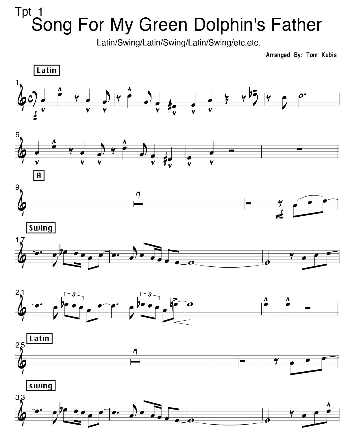 Song For My Green Dolphin's Father