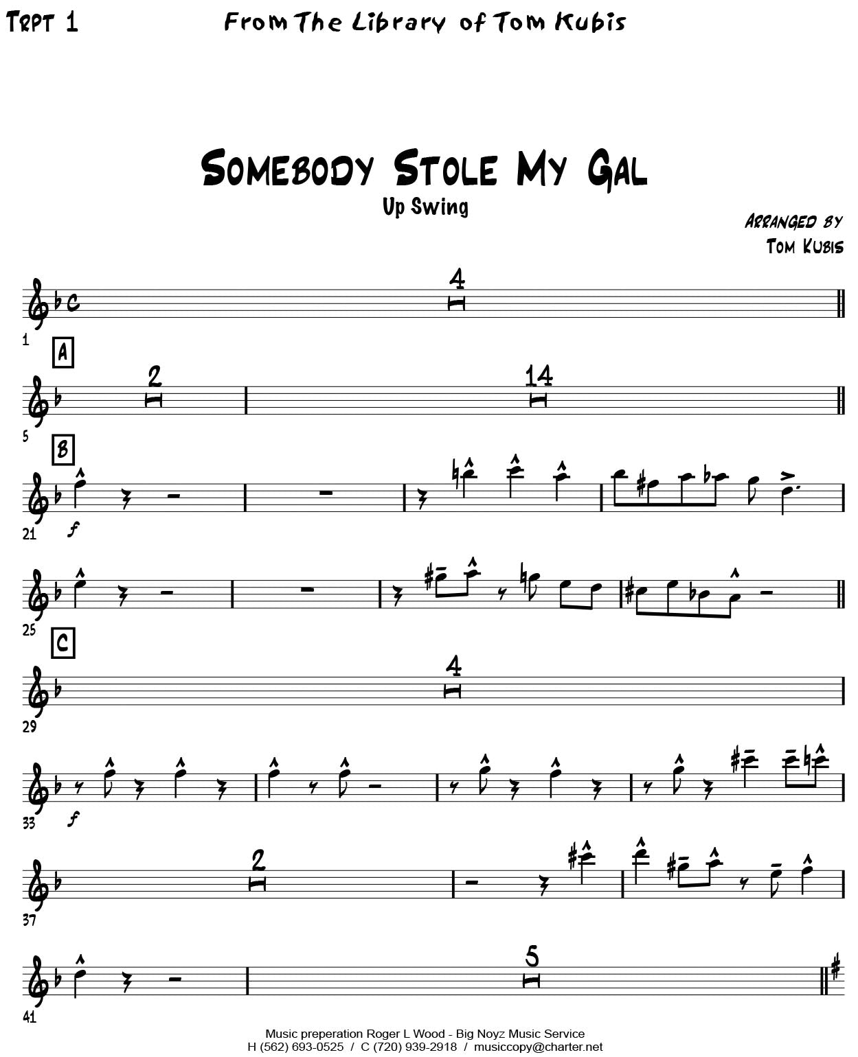 Somebody Stole My Gal
