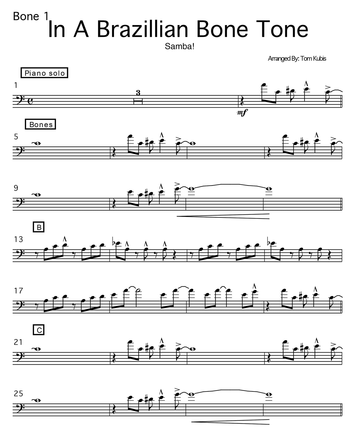 In A Brazillian Bone Tone