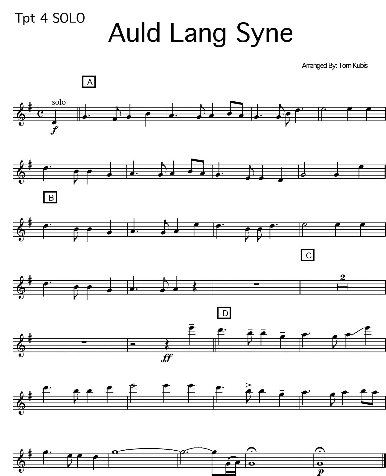 Auld Lang Syne