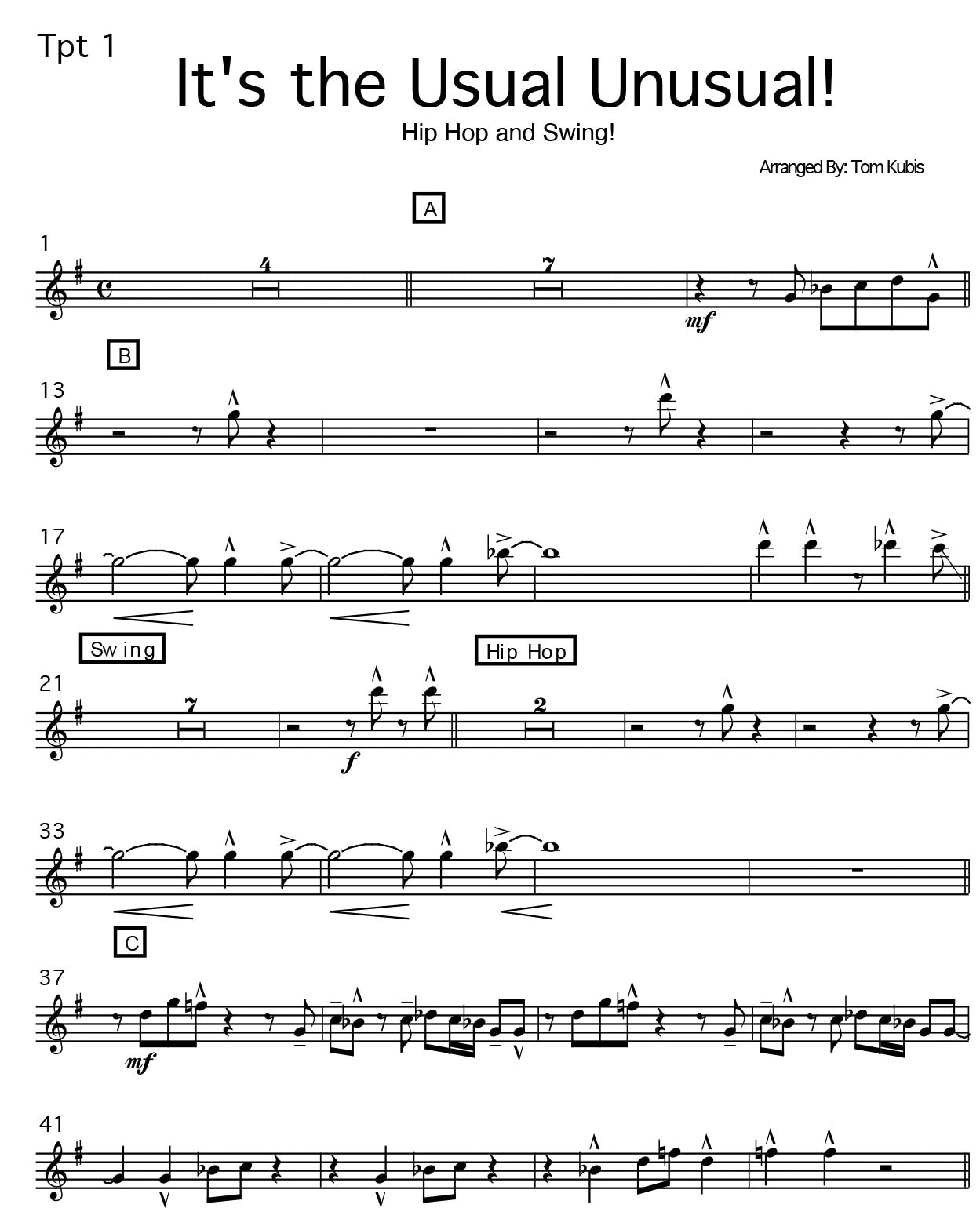 It's The Usual Unusual