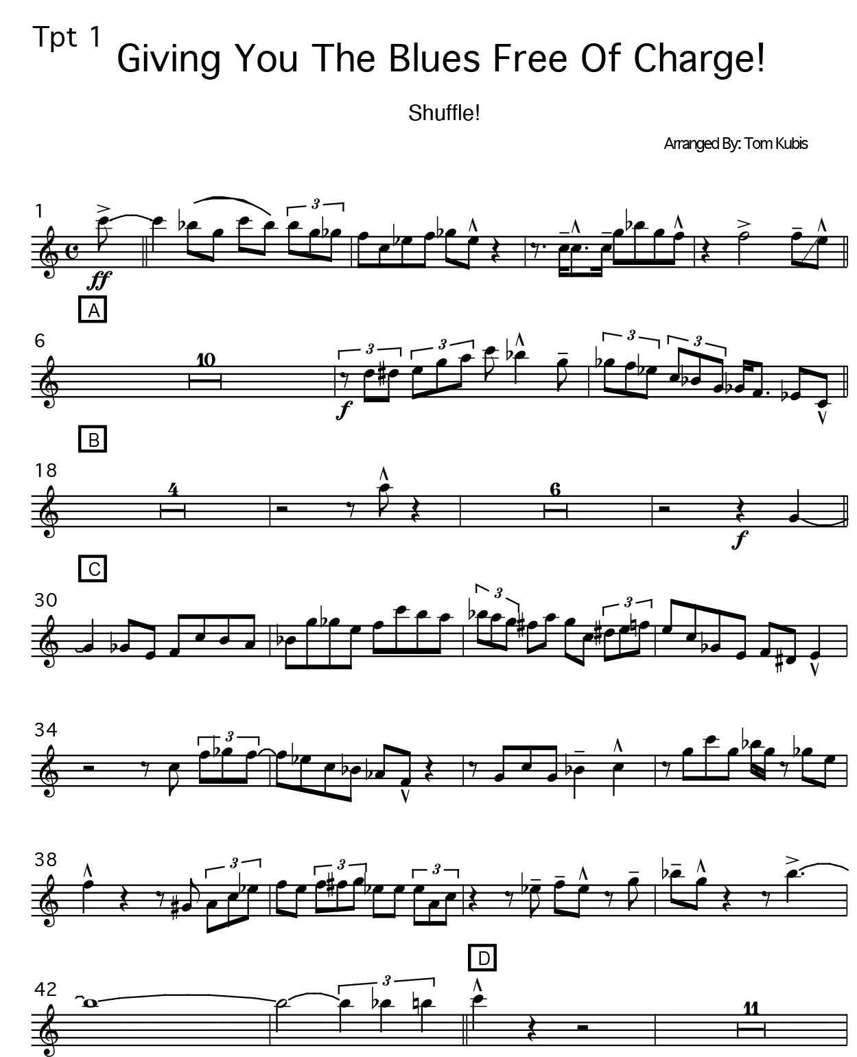 Giving The Blues Free Of