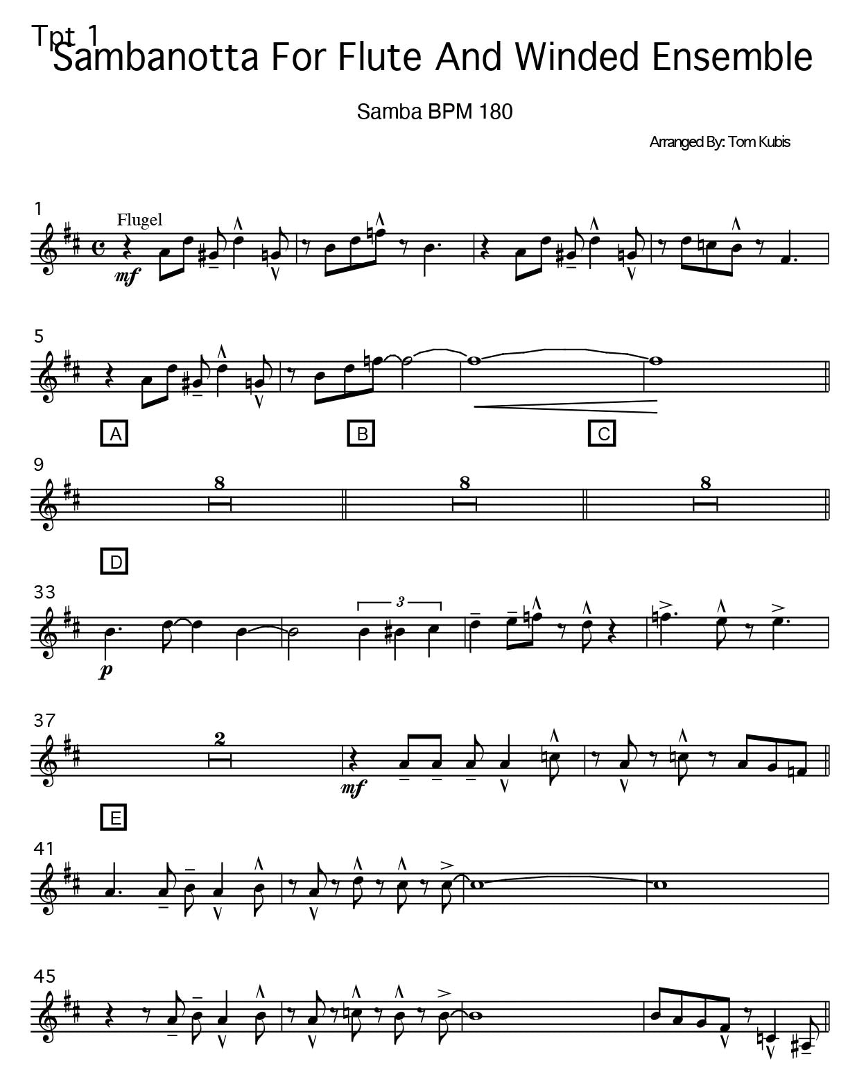 Jazzanotta For Flute