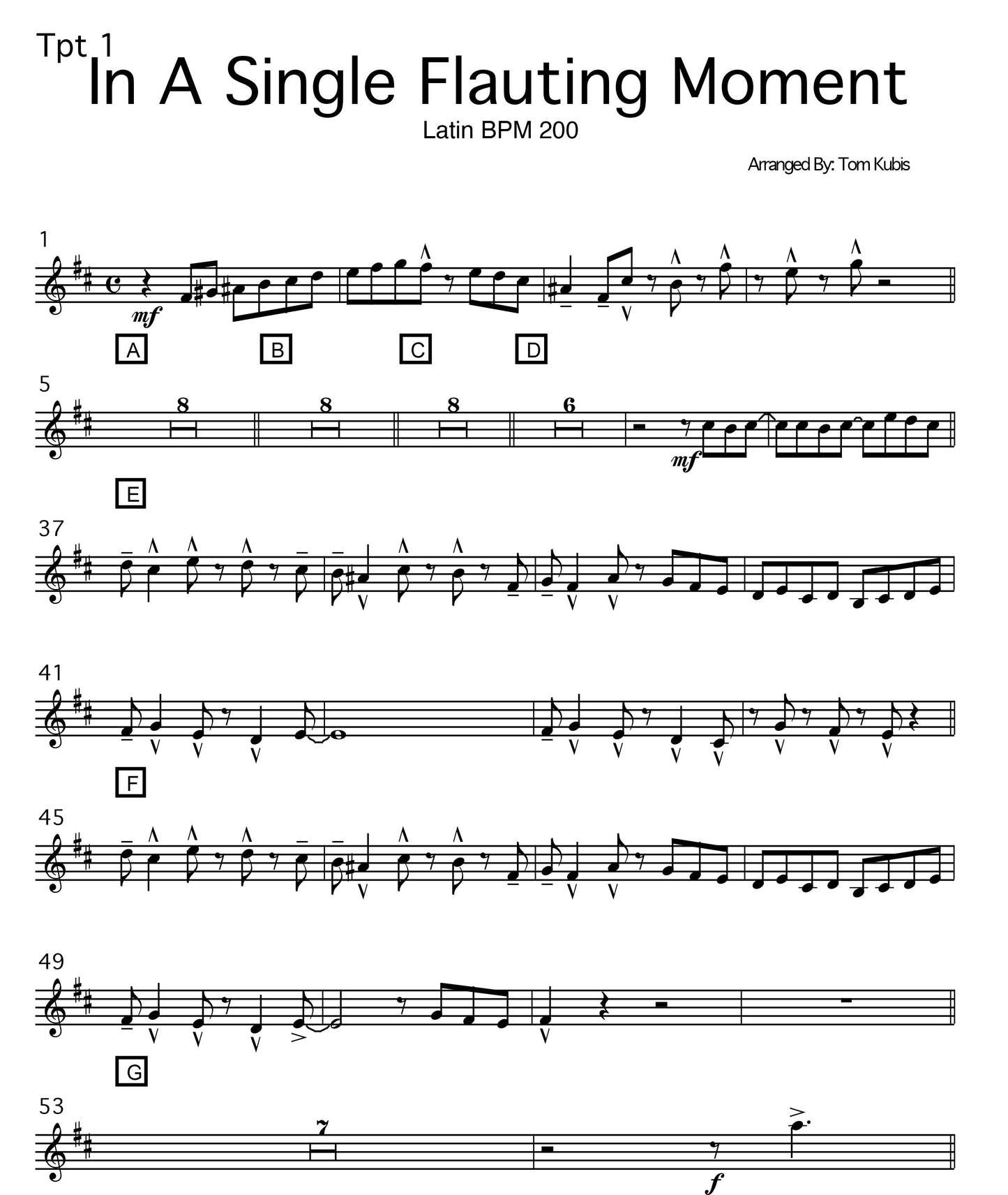 In A Single Flauting Moment