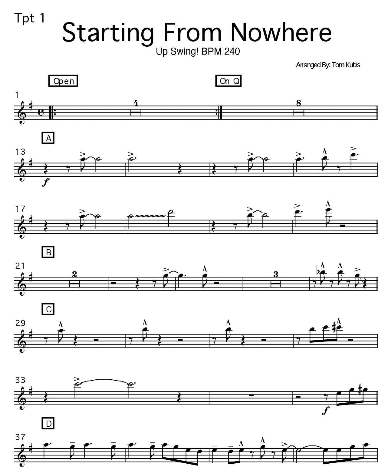 Starting From Nowhere