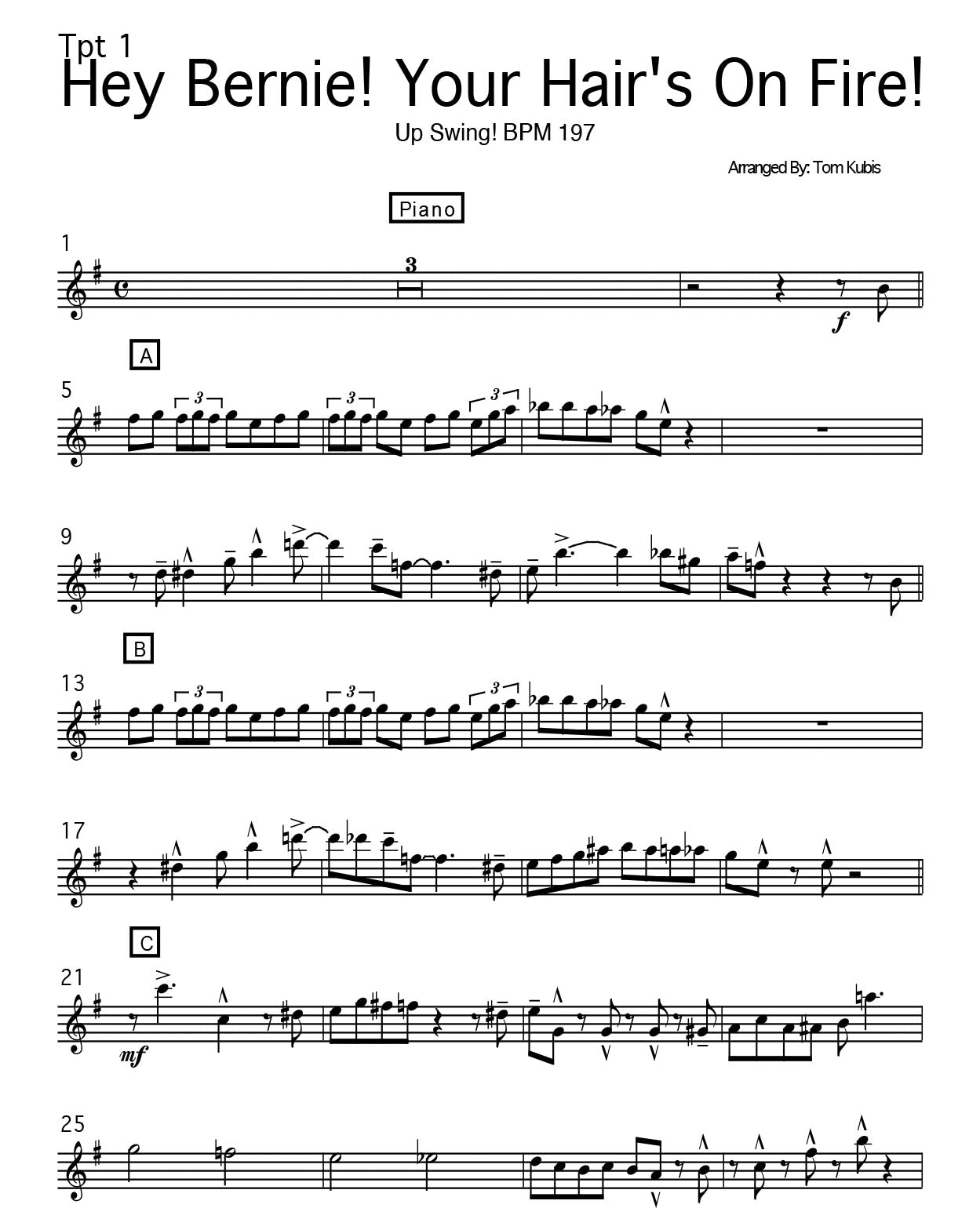 Hey Bernie, Your Hair’s on Fire