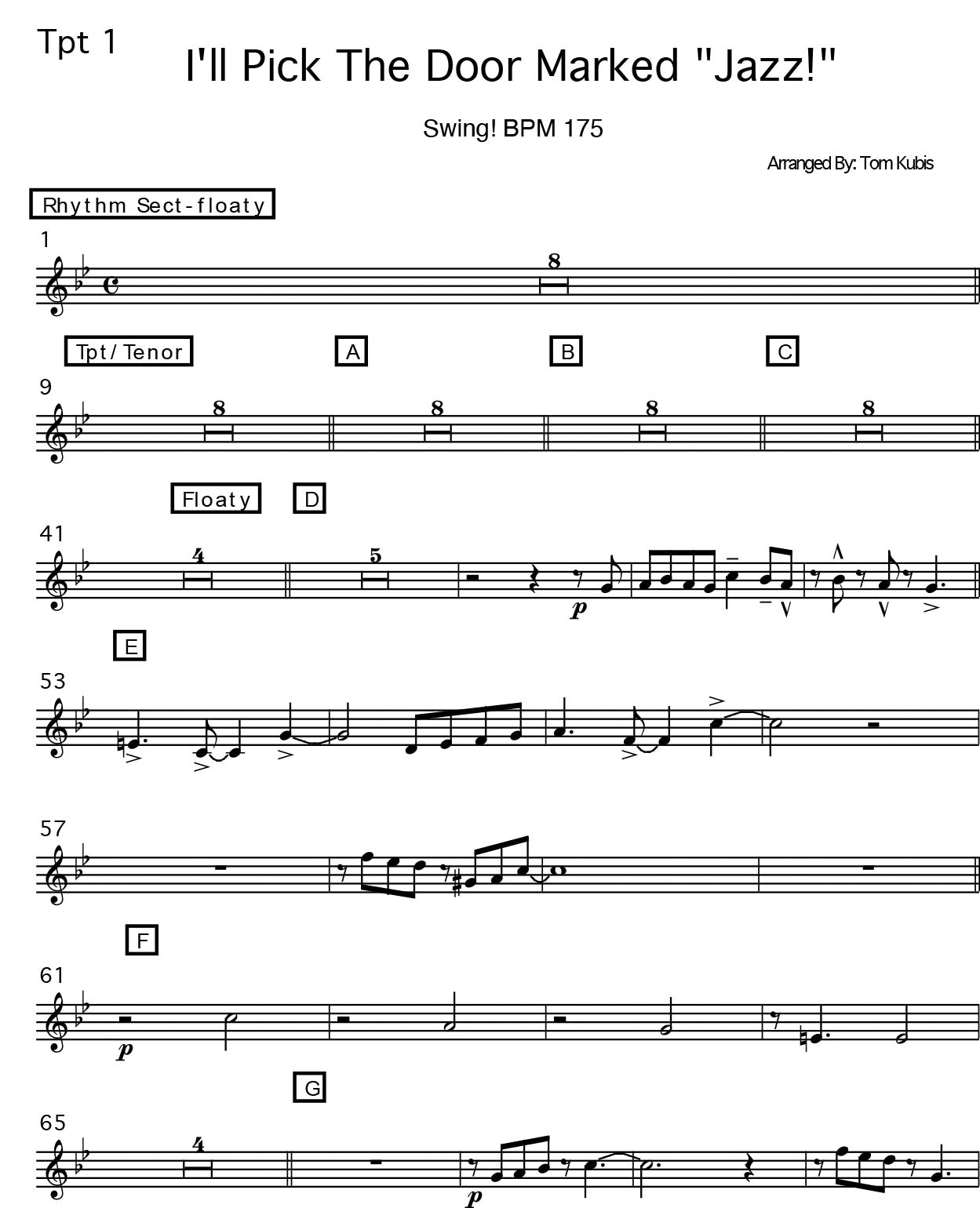 I'll Pick The Door Marked Jazz