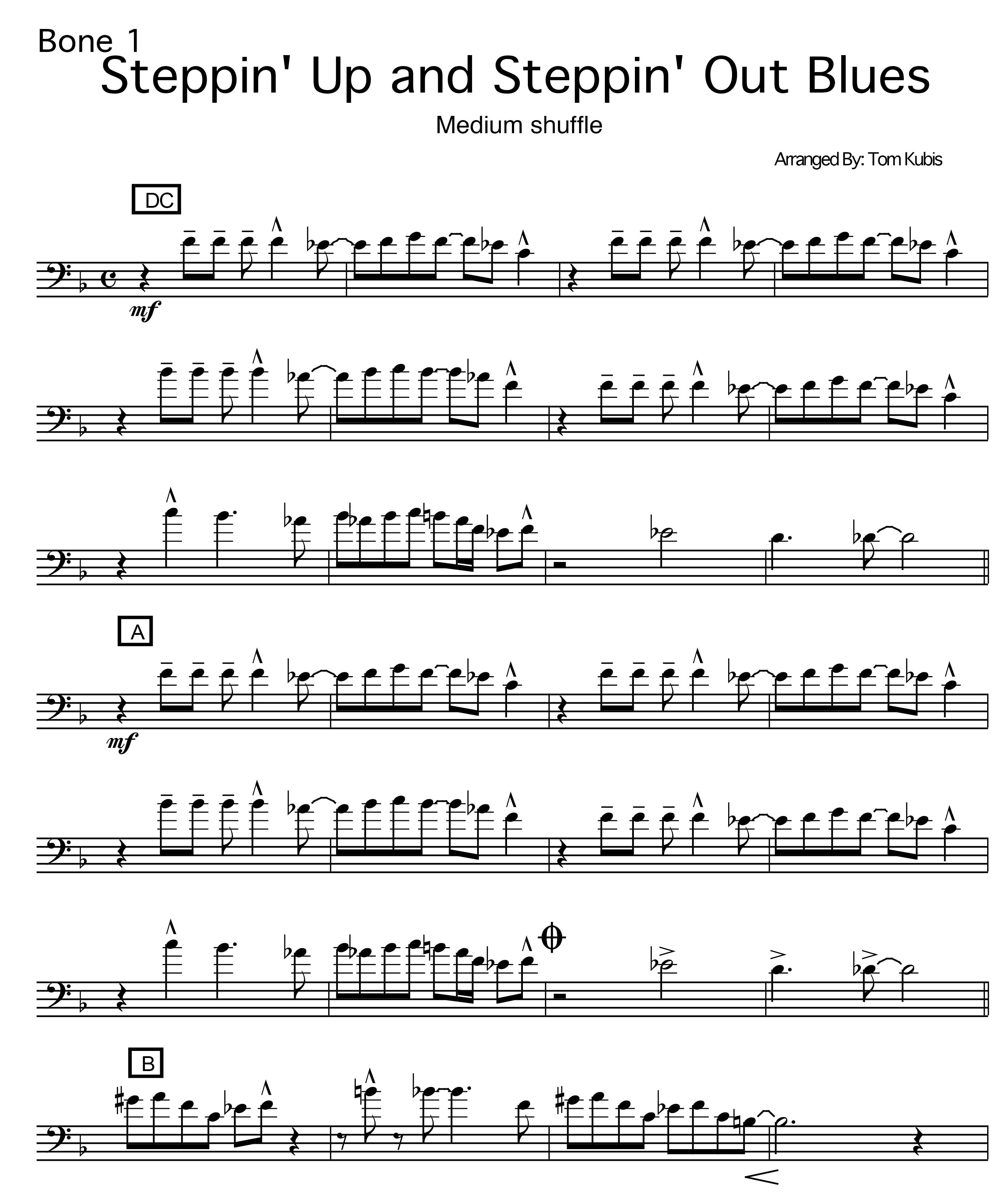 Steppin Up and Steppin Out – TomKubis