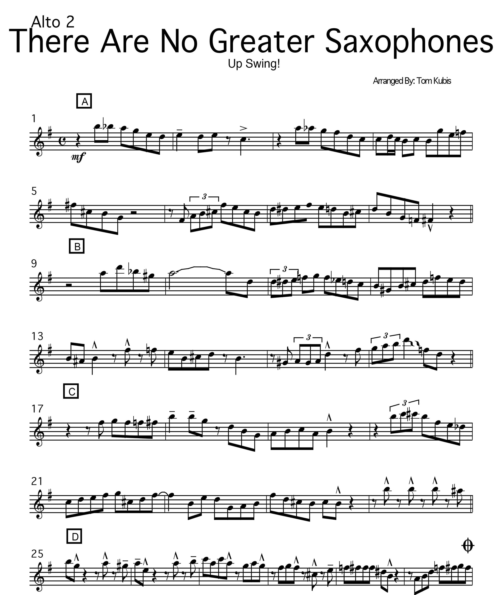 No Greater Saxophones