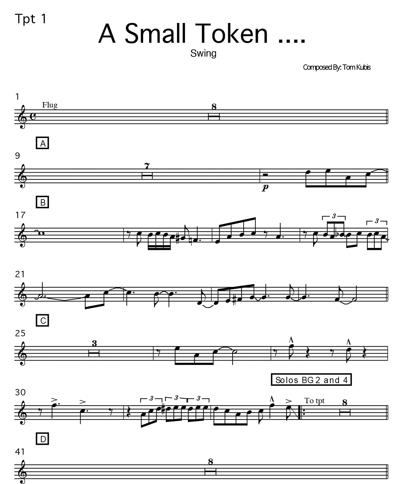 A Small Token Of – TomKubis