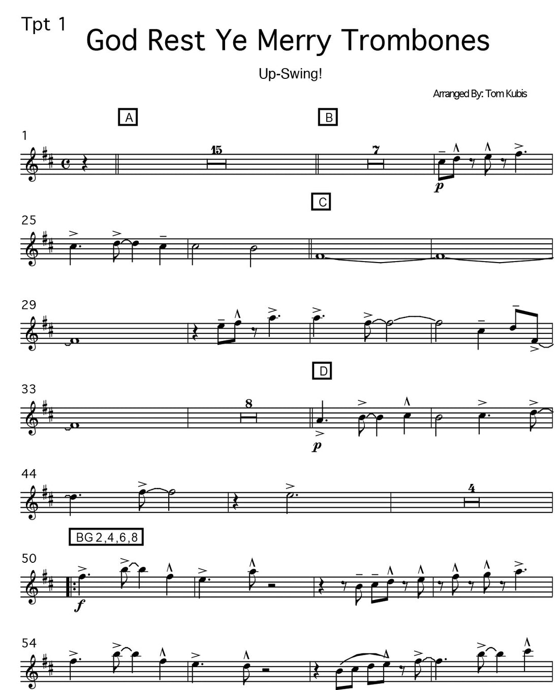 God Rest Ye Merry Trombones TomKubis