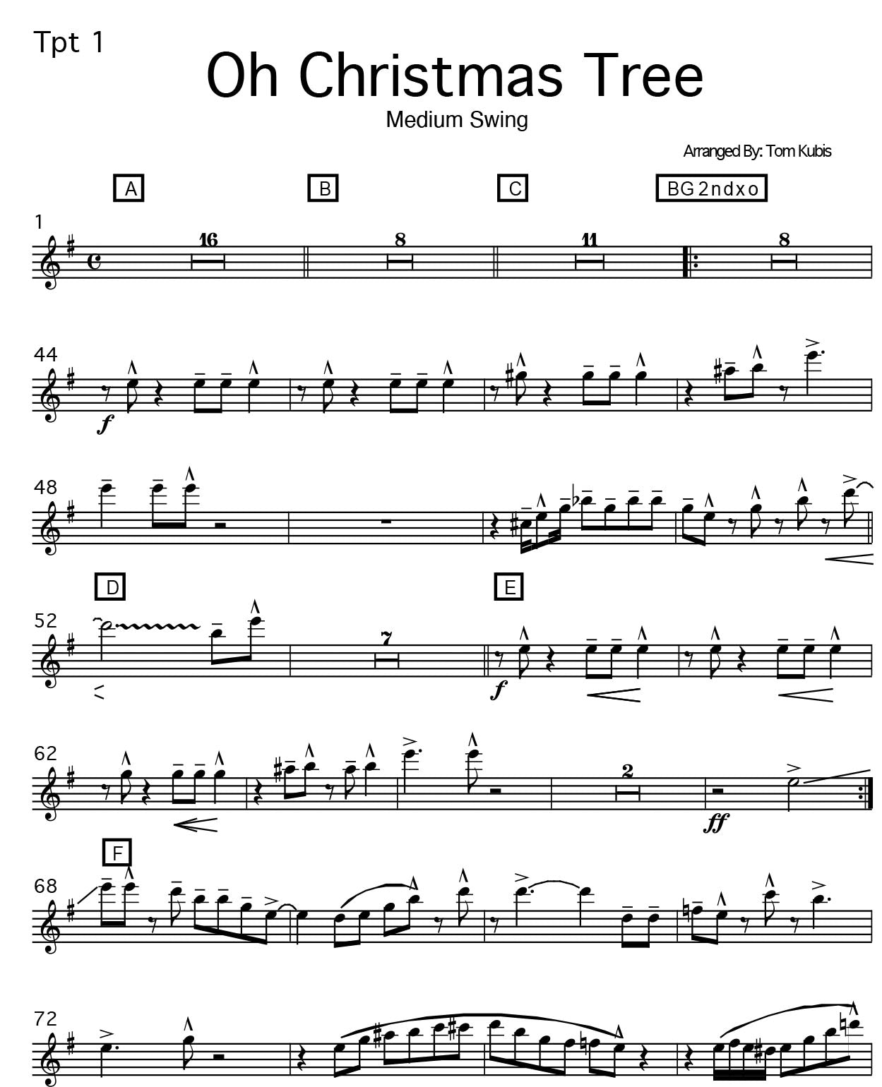 Oh Christmas Tree – TomKubis